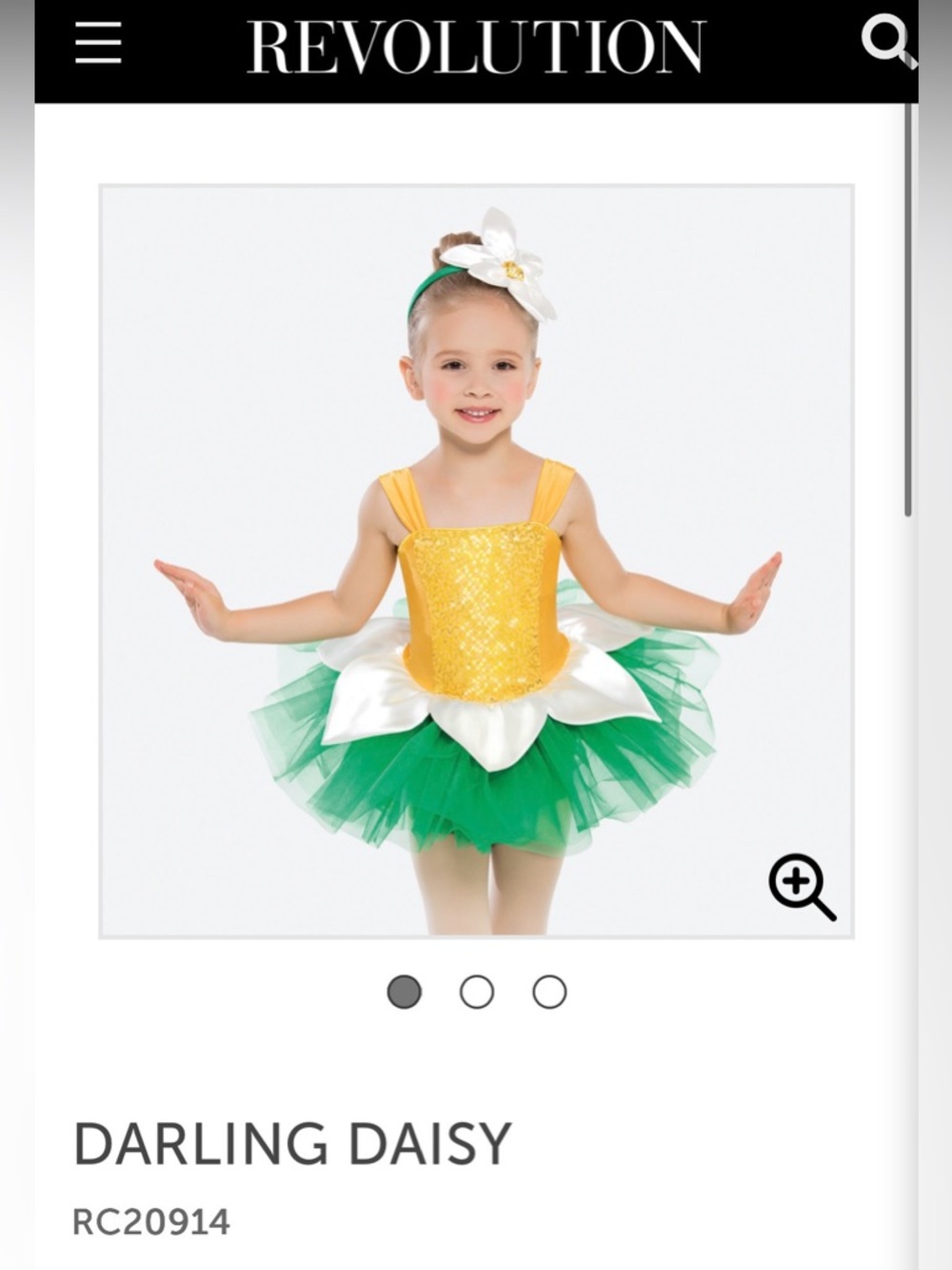 Revolution Yellow Sequin & Green Tulle Daisy Tutu